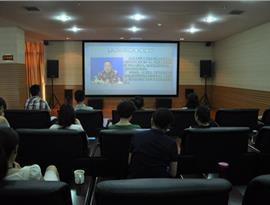 市图书馆文化大讲坛举行主题为“儒家文化与幸福指数”的视频讲座